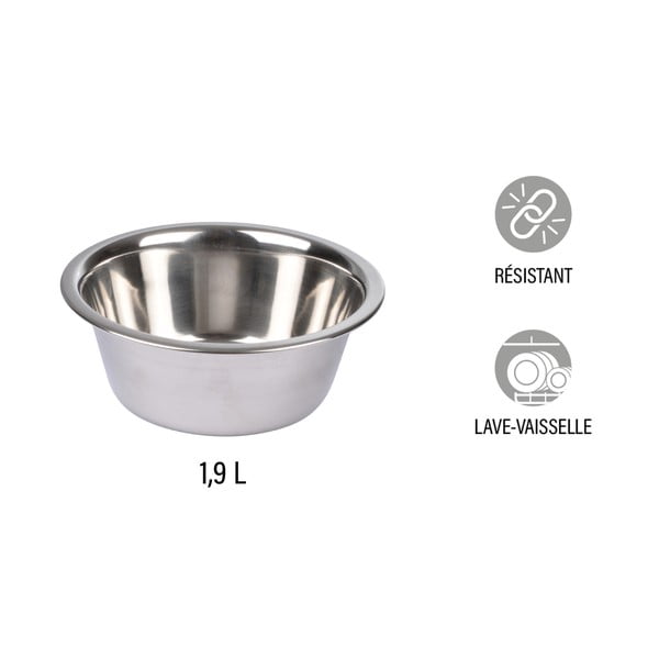 Zdjela za hranu od nehrđajućeg čelika za pse ø 25 cm – Love Story-image-1