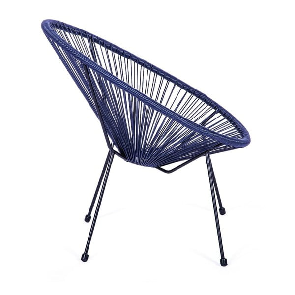 Plava metalna/plastična vrtna fotelja Avocado Comfort – Bonami Selection-image-2