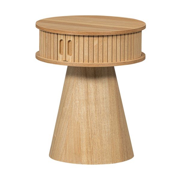 Noćni ormarić u dekoru bora u prirodnoj boji Karri – WOOOD-image-2