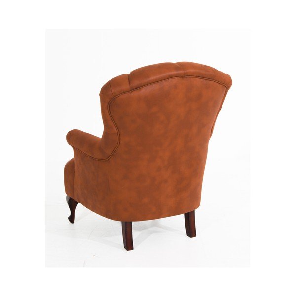 Konjak smeđa fotelja od imitacije kože Max Winzer Camilla-image-3