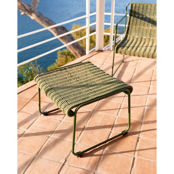 Zeleni vrtni tabure Maurina – Kave Home-image-3