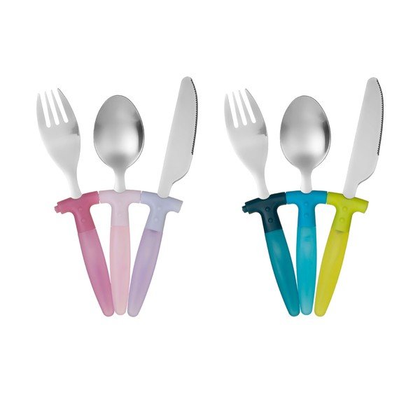 Set dječjeg pribora za jelo od nehrđajućeg čelika Premier Housewares Rainbow, 3 komada-image-4