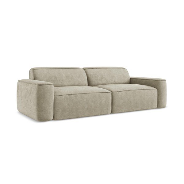 Bež sofa od šenila 244 cm Omao – Makamii-image-1