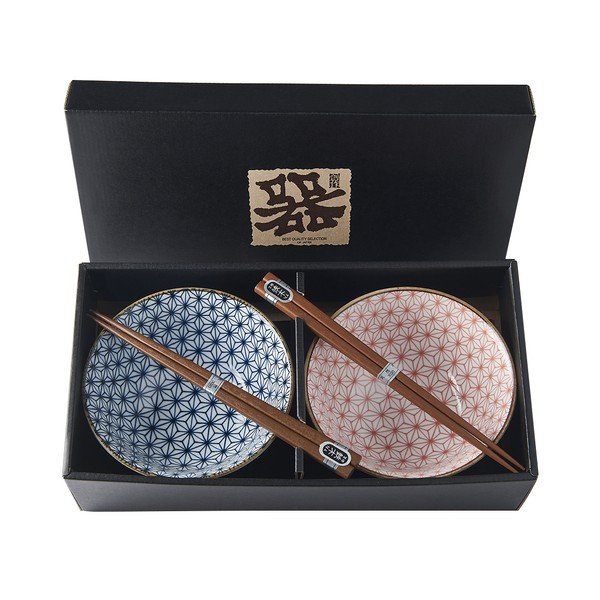 Set od 2 zdjela i štapića MIJ Asanoha-image-2
