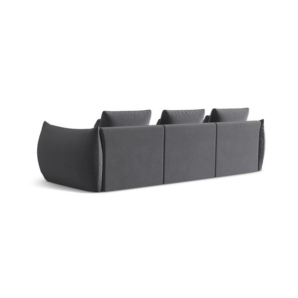 Tamno siva baršunasti sofa 332 cm Bloom – Micadoni -image-3