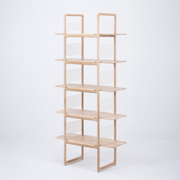 Polica za knjige od punog hrasta Gazzda Muse, visina 216 cm-image-2