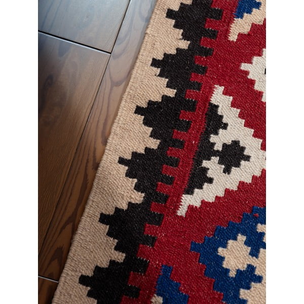 Crveni obostrani/ručno rađen vunen tepih 120x170 cm Kamal Rami – Nouristan-image-4