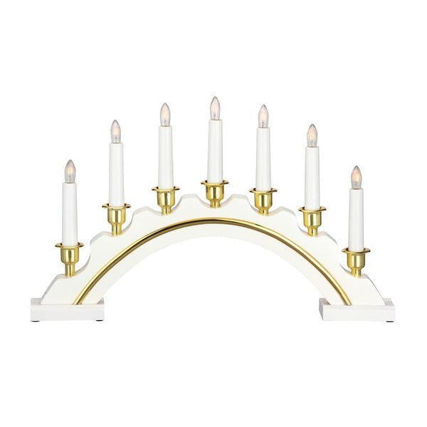 Bijeli/u zlatnoj boji svjetlosni ukras s božićnim motivom Celine – Markslöjd