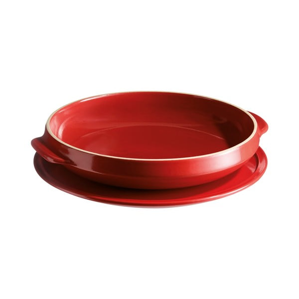 Set za obrnutu tortu u crvenoj boji Emile Henry Tarte Tatin, ⌀ 33 cm