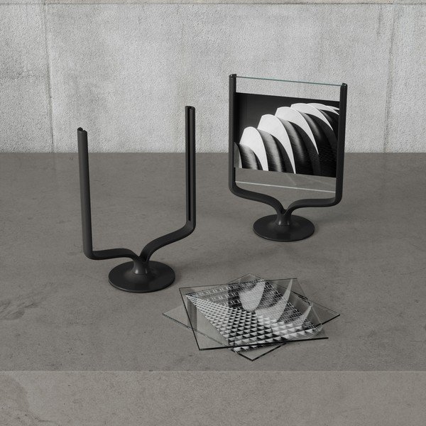 Crni metalni stojeći okvir 18x25 cm Wishbone – Umbra-image-3