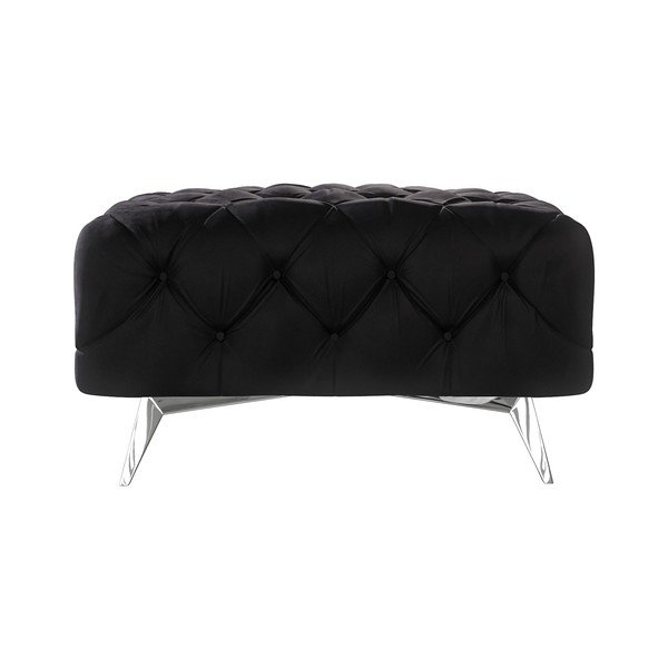 Crni baršunast tabure Chelsea – Ropez