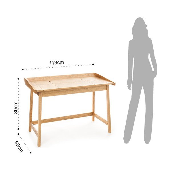 Radni stol u dekoru hrasta 60x113 cm Henry – Tomasucci-image-4