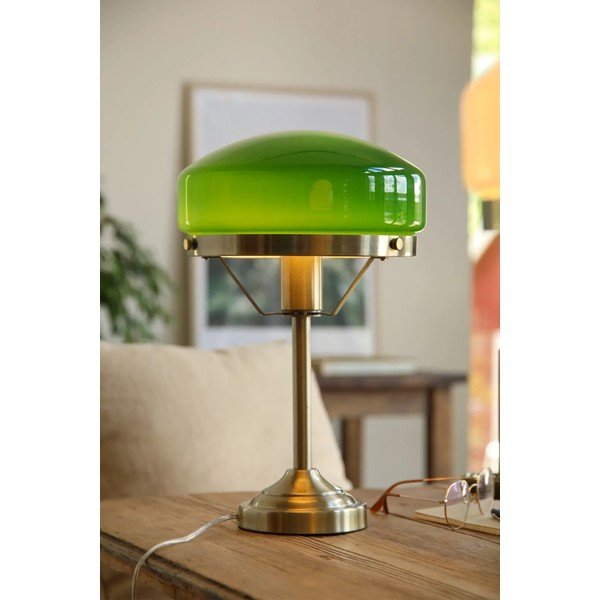 Zelena/mjedena stolna lampa (visina 39 cm) Aurelia – Markslöjd-image-1