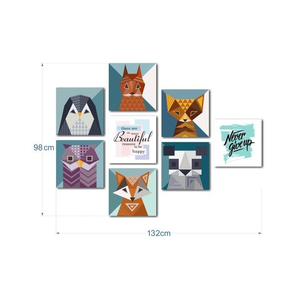 Set od 8 slika Insigne Animals-image-2
