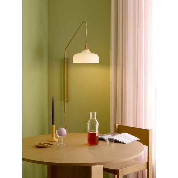 Bijela/bež zidna lampa s utikačem ø 29 cm Current – Hübsch-image-1