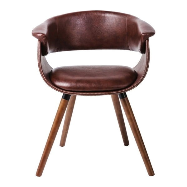 Set od 2 smeđe stolice s bukovim drvenim nogama Kare Design