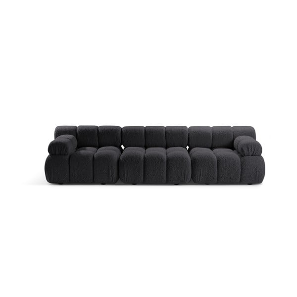 Antracitno siva sofa od bouclé tkanine 282 cm Bellis – Micadoni Home