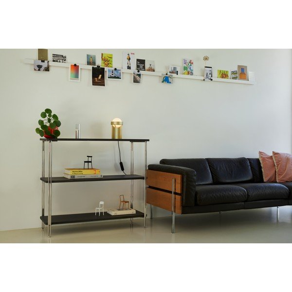 Stolna lampa s mogućnosti zatamnjivanja u zlatnoj boji sa staklenim sjenilom (visina 22 cm) Loop – tala-image-1