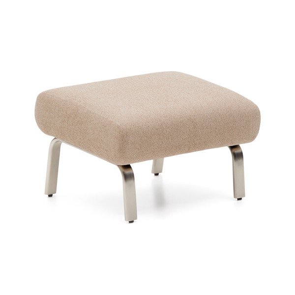 Svjetlo smeđi tabure od šenila Amsen – Kave Home