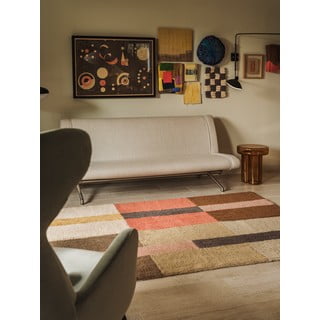 Ručno rađena vunena staza 80x230 cm Chroma Spiced Coral – Lorena Canals