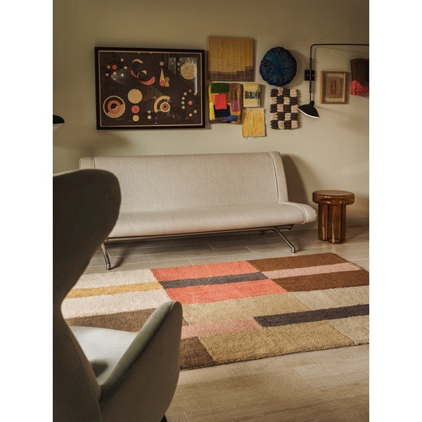 Ručno rađena vunena staza 80x230 cm Chroma Spiced Coral – Lorena Canals-image-1