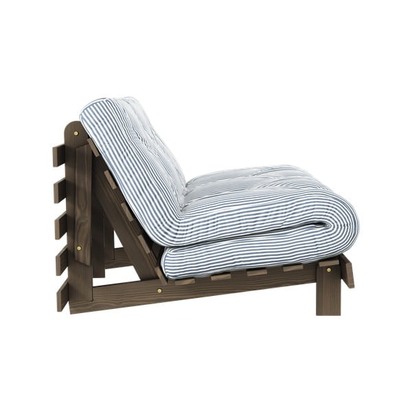 Bijela/svijetlo plava kauč na razvlačenje 140 cm Roots - Karup Design-image-1