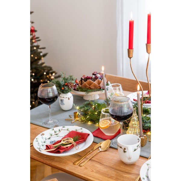 Bijelam božićna vaza od porculana Kähler Design Hammershøi, visine 10,5 cm-image-3