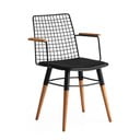 Crne metalne blagovaonske stolice u setu 2 kom Trend – Kalune Design