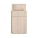 Bež dječja posteljina za krevet za jednu osobu od organskog pamuka s uključenom plahtom 150x220 cm Indani – Kave Home