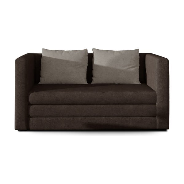 Smeđa sklopiva sofa od šenila 132 cm Neva – ELTAP