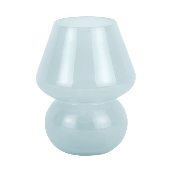 Svijetlo plava LED stolna lampa sa staklenim sjenilom (visina 20 cm) Vintage – Leitmotiv