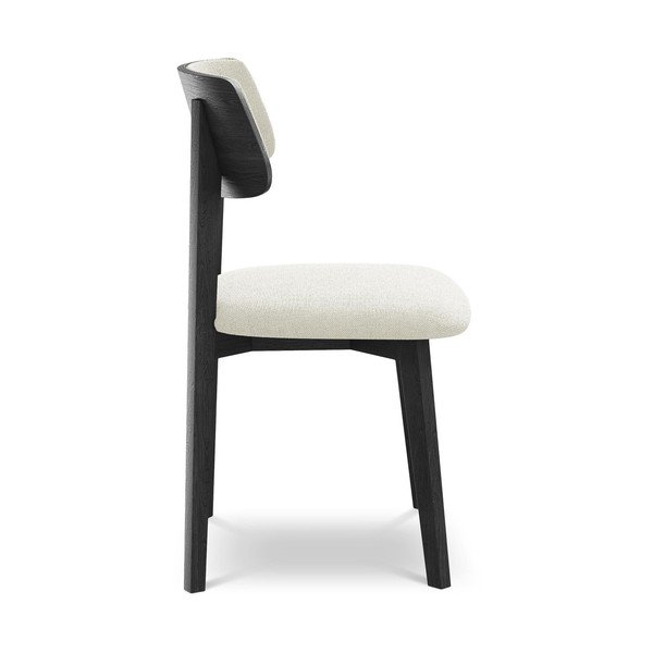 Krem blagovaonska stolica od masivnog drveta Niu – Makamii-image-2