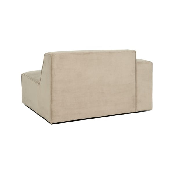 Bež baršunasti završni element Scandic Sting, 124 cm, lijevi kut-image-3