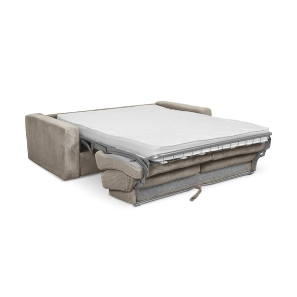 Svjetlo smeđa sklopiva sofa od samta 195 cm Nona – Makamii-image-3