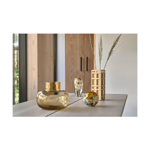 Narančasta staklena ručno izrađena vaza (visina 21 cm) Otea – Villa Collection-image-3