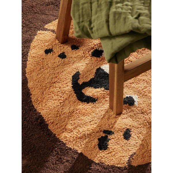 Narančasti/smeđi periv/ručno rađen pamučan dječji tepih 112x120 cm Snuggle Lea – Hanse Home-image-4