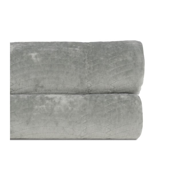 Prljavo zeleni prošiven prekrivač od samta 180x260 cm – Ixia