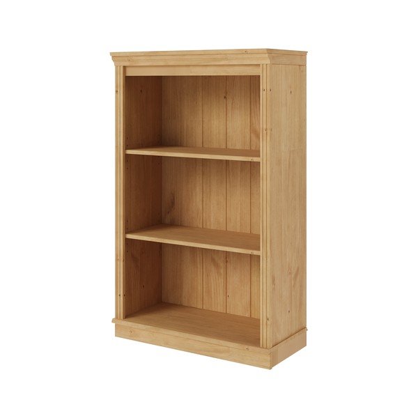 Biblioteka od masivnog bora u svijetloj prirodnoj boji 74x118x35 cm Anita – Støraa-image-2