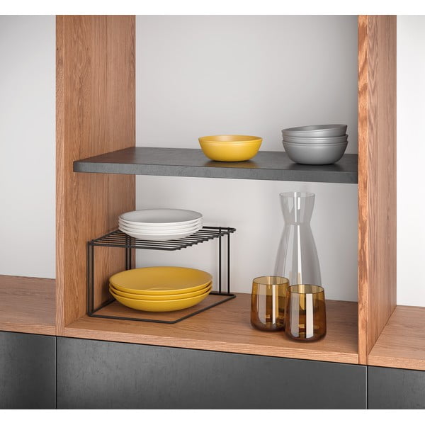 Crna dodatna polica za kuhinjski element Metaltex Boxe Lava-image-1