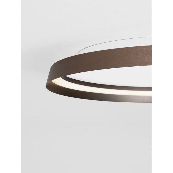 Smeđa LED stropna svjetiljka aluminijska s mogućnosti zatamnjivanja Ormi – Nova Luce-image-2