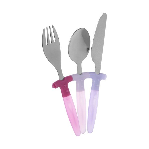 Set dječjeg pribora za jelo od nehrđajućeg čelika Premier Housewares Rainbow, 3 komada-image-1