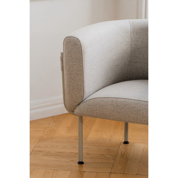 Siva vunena fotelja Ubi – noo.ma-image-3