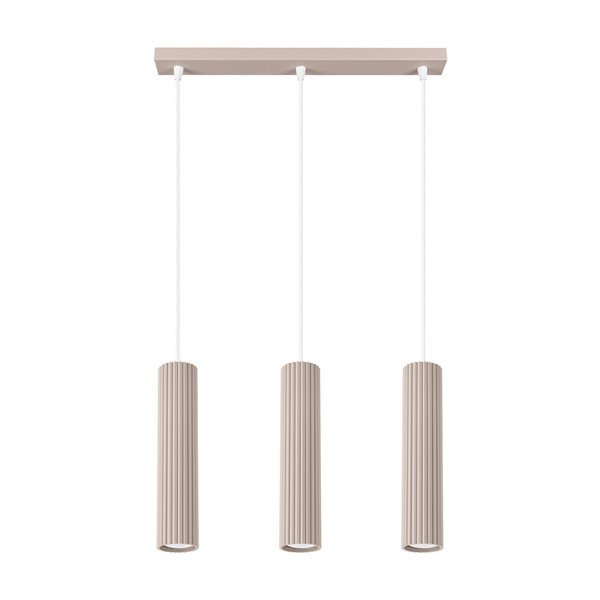 Smeđe-siva metalna viseća svjetiljka Gleam – Sollux