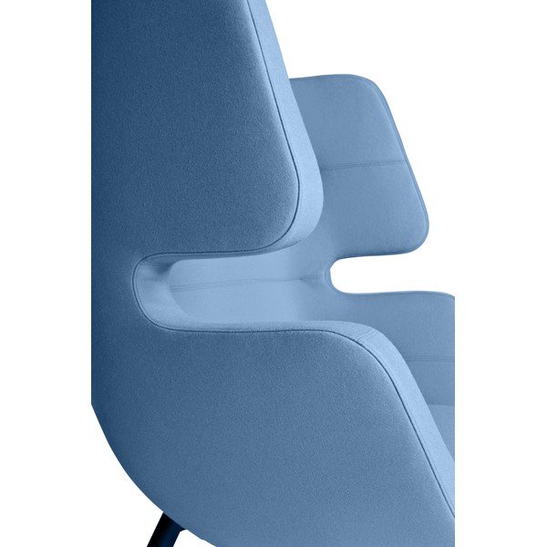 Svijetloplava fotelja Softline Moai-image-3