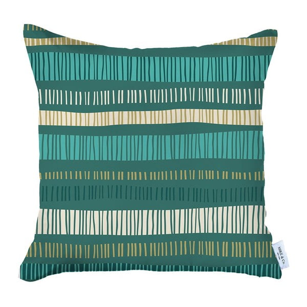Zelena jastučnica Mike & Co. New York Jungle Stripes, 43 x 43 cm