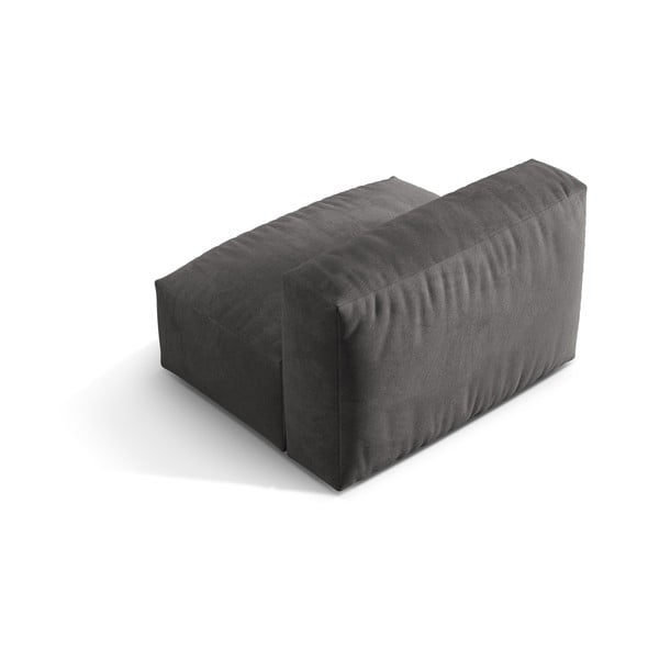 Siva baršunasti modularna sjedeća garnitura (srednji modul ) Martina – Micadoni -image-2