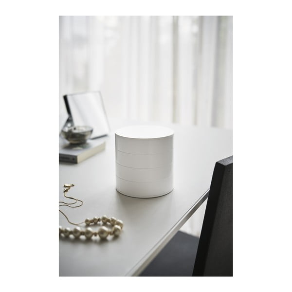 Bijela katna kutija za nakit YAMAZAKI Tower, ⌀ 10 cm-image-2