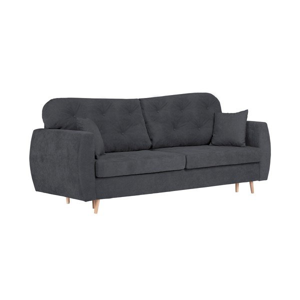 Tamno sivi trosjed na razvlačenje s prostorom za odlaganje Mazzini Sofas Orchid-image-1