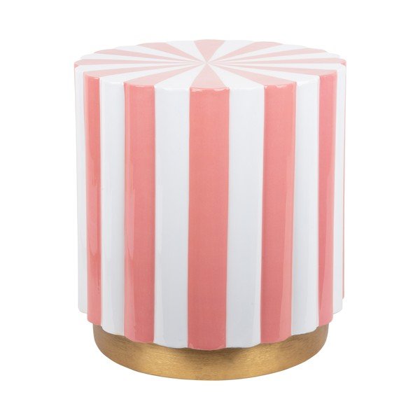 Metalni okrugli pomoćni stol ø 40 cm Candy Swirl – Leitmotiv