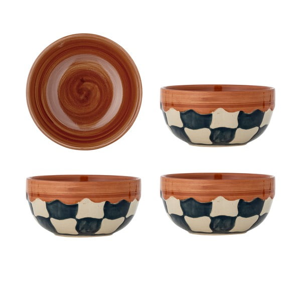 Zdjelice u setu 4 kom od kamenine 590 ml Check – Bloomingville